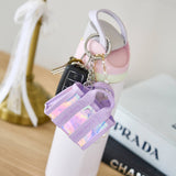 Case-Mate Jelly Tote Bag Keychain - Charm for Tote Bags: Tortoiseshell Bow
