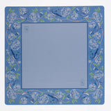 Mahjong Mat - Blue & White Bird