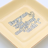 Square Trinket Tray Everyone Yells Mahjong