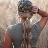 "Adapt" Camouflage with Antler Charm Hair Tie Bracelets: Small