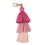 TASSEL | MANY COLORS & STYLES | Perfect Boho Accessory for Mahjong Tile Bags or Pouches: Red- 3 Layer