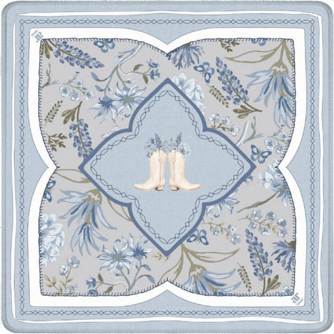 Bluebonnet Trails Boots Mahjong Mat