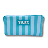 Premium Mahjong Tile Bags  |  Fits Most Large Tile Sets  : Geometric-Green Tile Bag