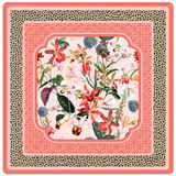 Peach Spotted Cheetah in Bloom 33" Mahjong Mat