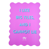 MAHJONG SHUFFLE CARD  |  Scalloped Edges & Bright Colors  |  Sized to Store with Mahjong League Cards: 02- PINK- LOVE LANGUAGE