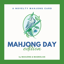 It's Mahjong Day: Novelty Mahjong Playing Card (Set of 4)