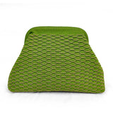Pattern Knit Cosmetic Bag Beach Knit Clutch: Red / M