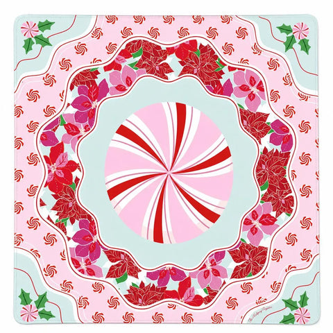 Peppermint Patty 33" x 33" Premium Mahjong Mat