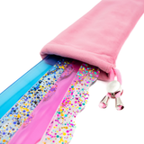 Velvet Mahjong Pusher Bag  |  Fits up to 16 Extra Pushers: Hydrangea Blue
