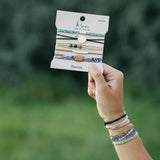 "Flourish" Natural Butterfly Hair Tie Bracelets: Large