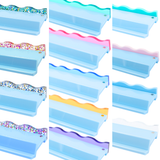 MAHJONG RACK PUSHER ADD ON-MAGNETIC | Premium Acrylic Set(4): Solid-Wavy-Macaron Pink