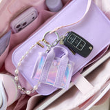 Case-Mate Jelly Tote Bag Keychain - Charm for Tote Bags: Tortoiseshell Bow