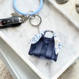 Case-Mate Jelly Tote Bag Keychain - Charm for Tote Bags: Tortoiseshell Bow