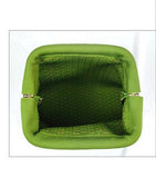 Pattern Knit Cosmetic Bag Beach Knit Clutch: Red / M