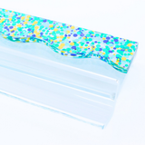 MAHJONG RACK PUSHER ADD ON-MAGNETIC | Premium Acrylic Set(4): Transparent-Wavy-Green