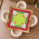 Watercolor Christmas Tree Mahjong Mat