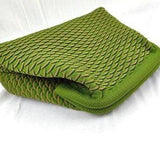 Pattern Knit Cosmetic Bag Beach Knit Clutch: Red / M