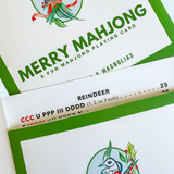 Merry Mahjong: Novelty Mahjong Playing Card (Set of 4)