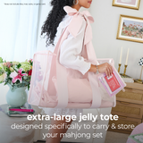 Case-Mate Mahjong Jelly Tote Set: Tortoiseshell Bow