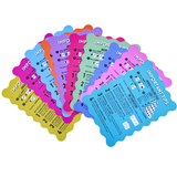 MAHJONG SHUFFLE CARD  |  Scalloped Edges & Bright Colors  |  Sized to Store with Mahjong League Cards: 09-BLUE- DONT LET FRIENDS SKIP
