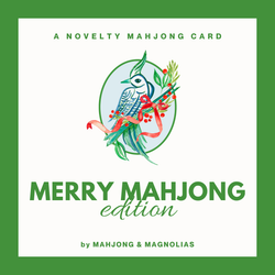 Merry Mahjong: Novelty Mahjong Playing Card (Set of 4)