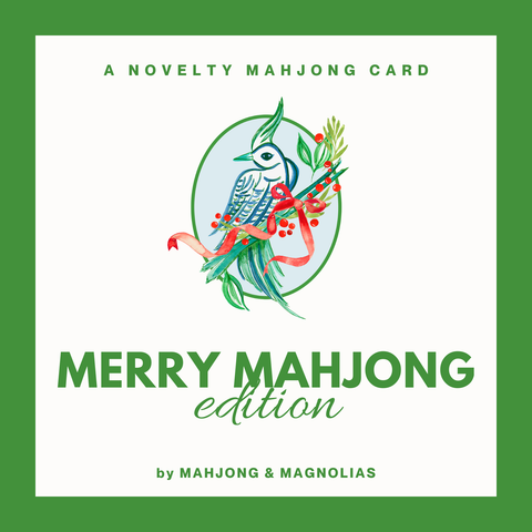 Merry Mahjong: Novelty Mahjong Playing Card (Set of 4)