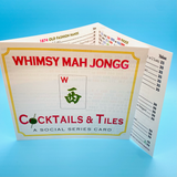 COCKTAILS & TILES Themed Mahjong Card