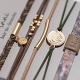 "Adapt" Camouflage with Antler Charm Hair Tie Bracelets: Medium