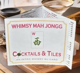 COCKTAILS & TILES Themed Mahjong Card
