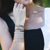 "Wild" Animal Print with Pink Accent Hair Tie Bracelets: Large