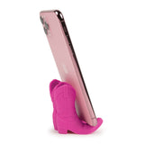 Giddy Up - Cowboy Boot Phone Stand: PINK