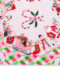 Holly Jolly Christmas 33"x33" Premium Mahjong Mat