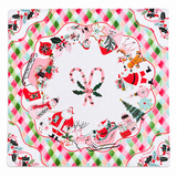 Holly Jolly Christmas 33"x33" Premium Mahjong Mat