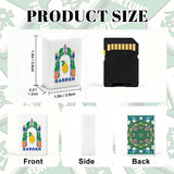 Green Mahjong Tiles Set (Floral Garden Style) (Single Layer): Bag
