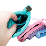 Velvet Mahjong Pusher Bag  |  Fits up to 16 Extra Pushers: Hydrangea Blue