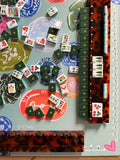 Britt Mills Neoprene Mahjong Mats Pre-Order: Crimson Harvest