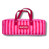 Mahjong Rack Bag  |  Fits 20" Racks + Folded Mat : Geometric- Pink Rack Bag