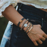 "Roam" Buffalo Charm Hair Tie Bracelets: Small