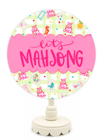 Let's Mahjong Topper: 12 inch Topper with peg (fits in the base)