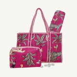 Jungle American Mahjong complete set pink