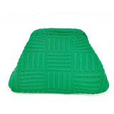 Pattern Knit Cosmetic Bag Beach Knit Clutch: Red / M