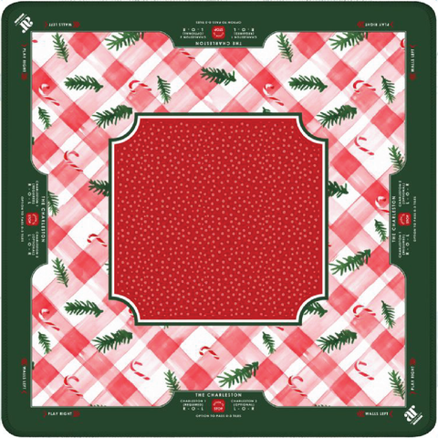 Candy Cane Lane Mahjong Mat
