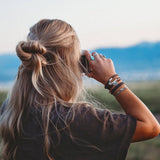 "Roam" Buffalo Charm Hair Tie Bracelets: Small