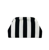 Stripe Knit Cosmetic Bag Checkered Knit Clutch: CYellow / M