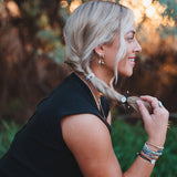 "Flourish" Natural Butterfly Hair Tie Bracelets: Small