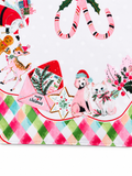 Holly Jolly Christmas 33"x33" Premium Mahjong Mat