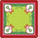 Watercolor Christmas Tree Mahjong Mat