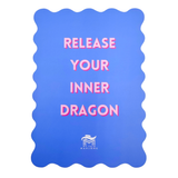 MAHJONG SHUFFLE CARD  |  Scalloped Edges & Bright Colors  |  Sized to Store with Mahjong League Cards: 02- PINK- LOVE LANGUAGE