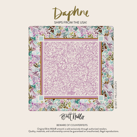 Britt Mills Neoprene Mahjong Mats Pre-Order: Daphne
