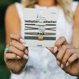 "Roam" Buffalo Charm Hair Tie Bracelets: Small